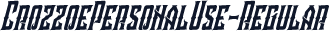 CrozzoePersonalUse-Regular