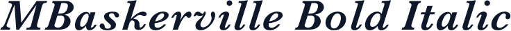MBaskerville Bold Italic