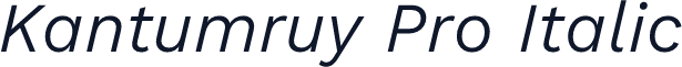 Kantumruy Pro Italic