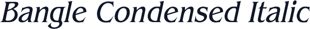 Bangle Condensed Italic