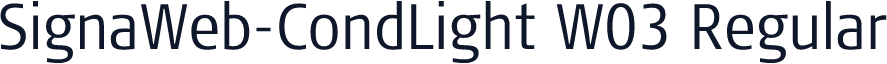 SignaWeb-CondLight W03 Regular