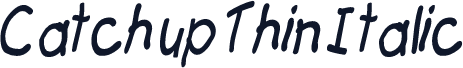 Catchup Thin Italic