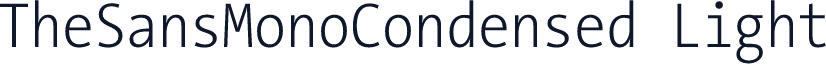 TheSansMonoCondensed Light