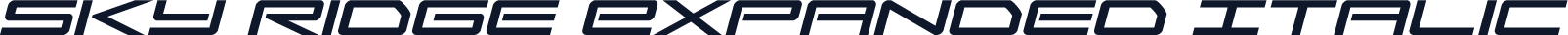 Sky Ridge Expanded Italic