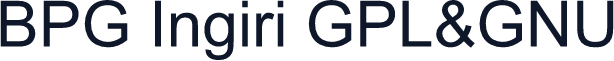 BPG Ingiri GPL&GNU
