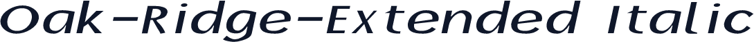 Oak-Ridge-Extended Italic