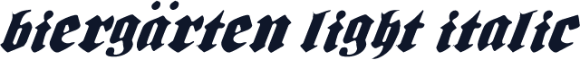 Biergärten Light Italic