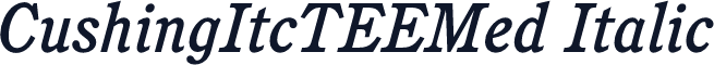 CushingItcTEEMed Italic