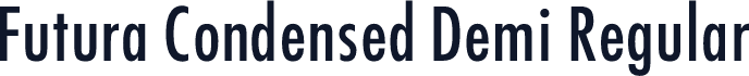 Futura Condensed Demi Regular