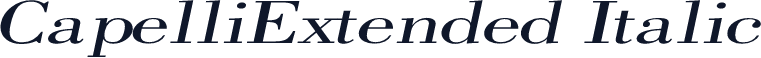 CapelliExtended Italic