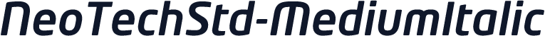 NeoTechStd-MediumItalic
