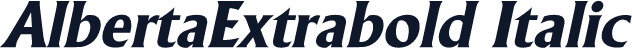 AlbertaExtrabold Italic