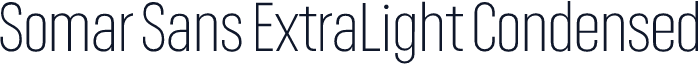 Somar Sans ExtraLight Condensed