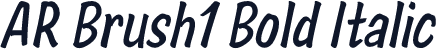 AR Brush1 Bold Italic
