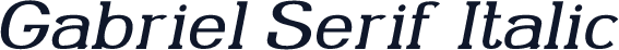 Gabriel Serif Italic