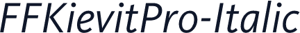FFKievitPro-Italic
