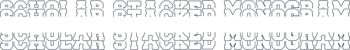 Scholar Stacked Monogram