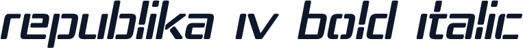 Republika IV Bold Italic