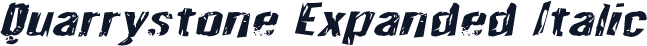 Quarrystone Expanded Italic