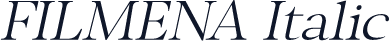 FILMENA Italic