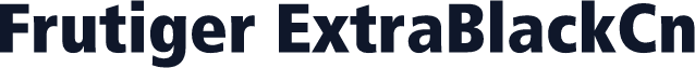 Frutiger ExtraBlackCn