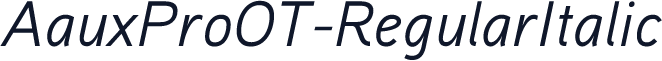 AauxProOT-RegularItalic