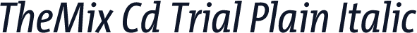 TheMix Cd Trial Plain Italic