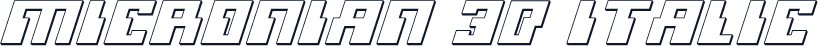 Micronian 3D Italic