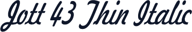 Jott 43 Thin Italic
