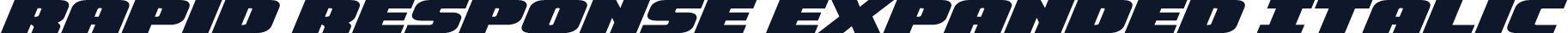 Rapid Response Expanded Italic