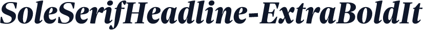 SoleSerifHeadline-ExtraBoldIt