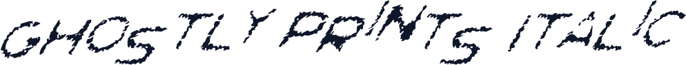 Ghostly Prints Italic