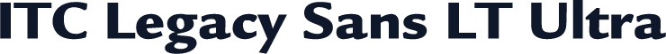 ITC Legacy Sans LT Ultra