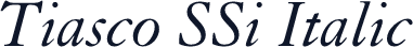 Tiasco SSi Italic