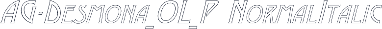 AG-Desmona_OL_P NormalItalic
