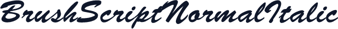 BrushScriptNormalItalic