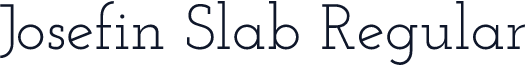Josefin Slab Regular