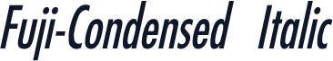 Fuji-Condensed Italic