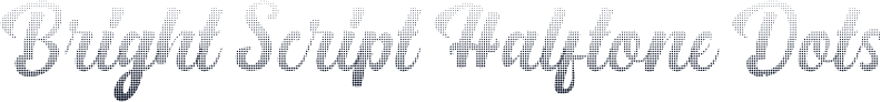 Bright Script Halftone Dots