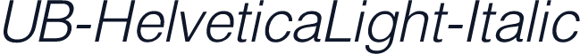 UB-HelveticaLight-Italic