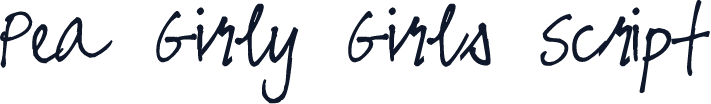 Pea Girly Girls Script