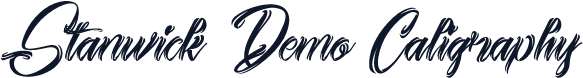 Stanwick Demo Caligraphy