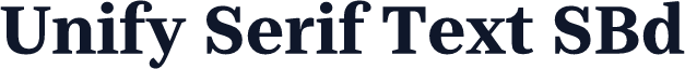 Unify Serif Text SBd