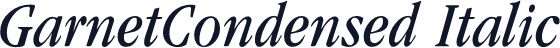 GarnetCondensed Italic