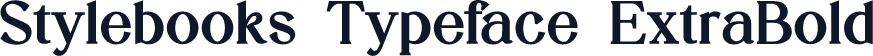 Stylebooks Typeface ExtraBold