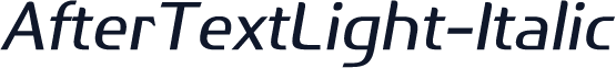AfterTextLight-Italic