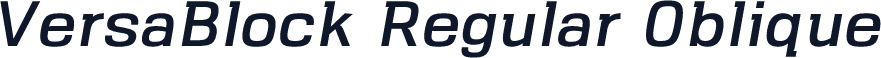 VersaBlock Regular Oblique