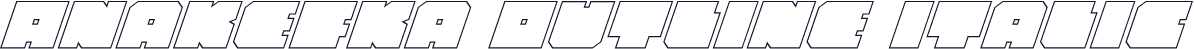 Anakefka Outline Italic