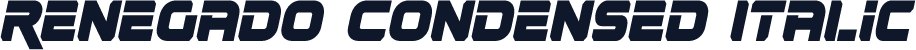 Renegado Condensed Italic