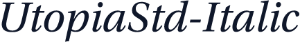 UtopiaStd-Italic